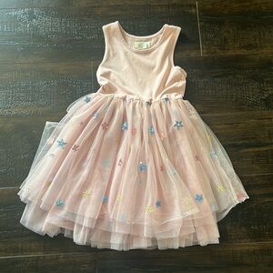 Ballerina tulle dress with sequin stars